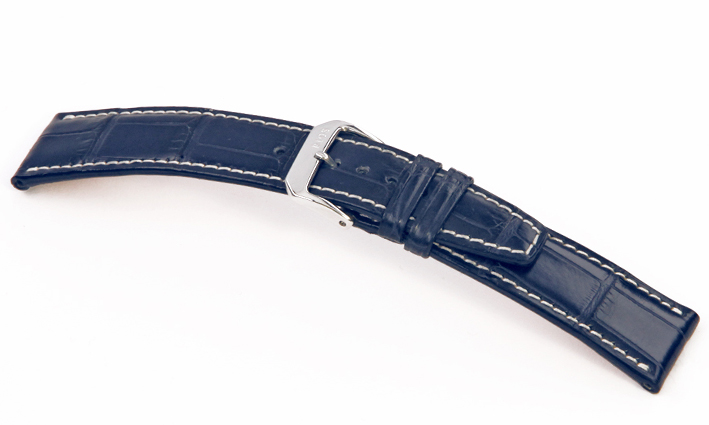 Horlogebandje Thunderbird donkerblauw | passend voor Leer 