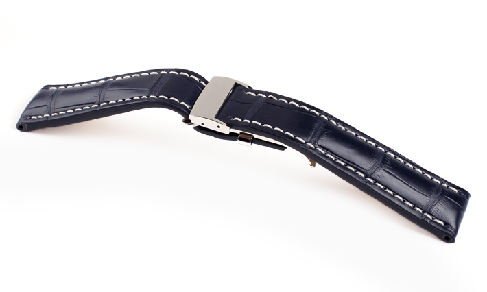 Horlogebandje Aero donkerblauw | passend voor Breitling 