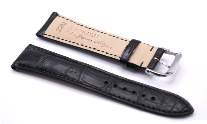 Horlogeband President zwart | Voor A. Lange & Söhne