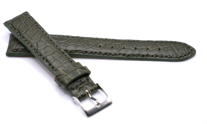 Horlogeband Frosted olivegreen | passend voor Fortis