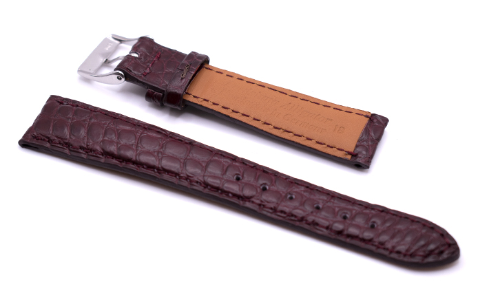 Horlogeband Frosted Bordeaux | passend voor Cartier