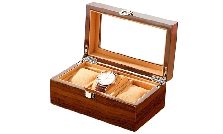 Luxe Horloge kist Bantoon bruin 3 | Horloge opbergboxen 