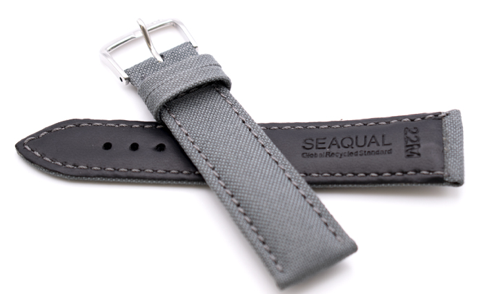 Horlogeband Seaqual grijs | voor Leer