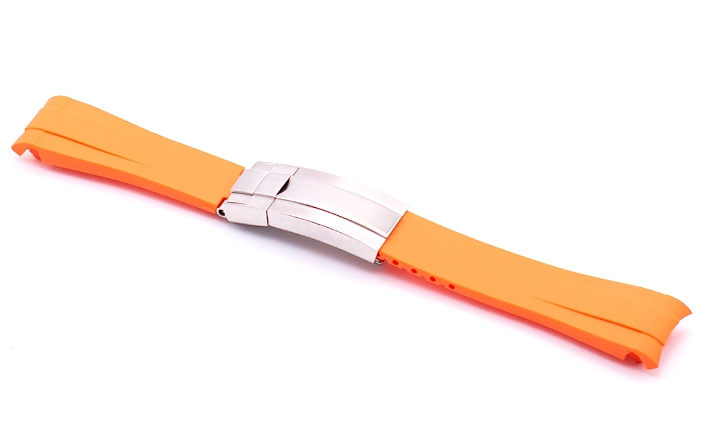 Horlogeband Rubber Rolex oranje | voor Rolex Daytona/submariner 