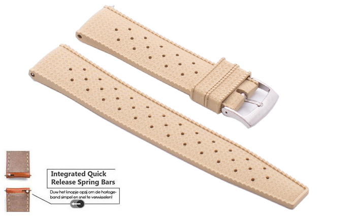 Horlogeband Tropical beige | voor LG