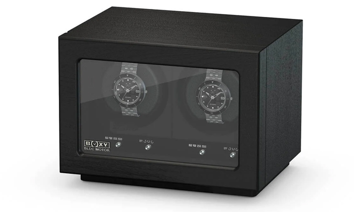 Watchwinder Boxy BLDC Opwinder Black | Super stil en compact