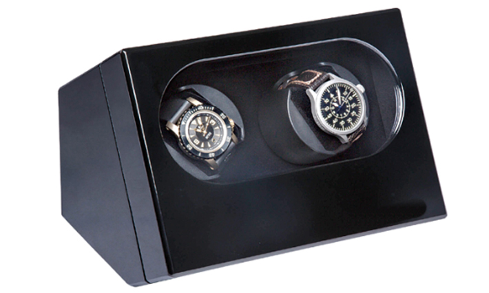 Watchwinder Augusta Black | Super stil en compact