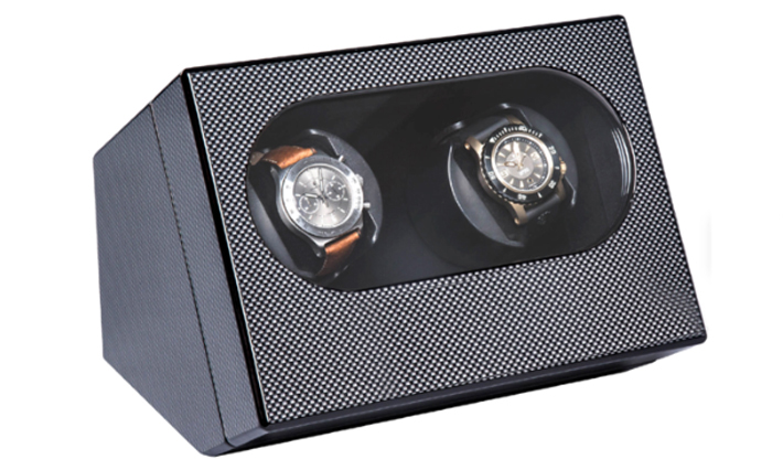 Watchwinder Augusta Carbon | Super stil en compact 