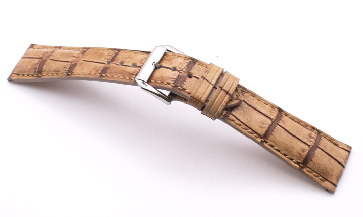 Horlogeband Alligator Two Tone Handmade | voor Rolex 