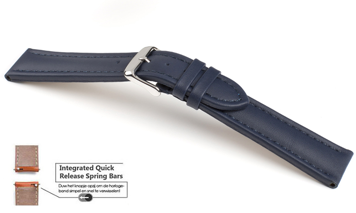 Horlogeband Basel TIT donkerblauw | voor Huawei Classic 