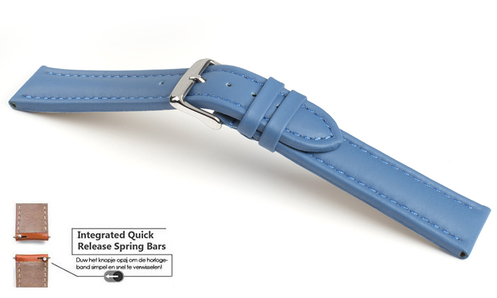 Horlogeband Basel TIT Meerblauw | voor Asus ZenWatch 