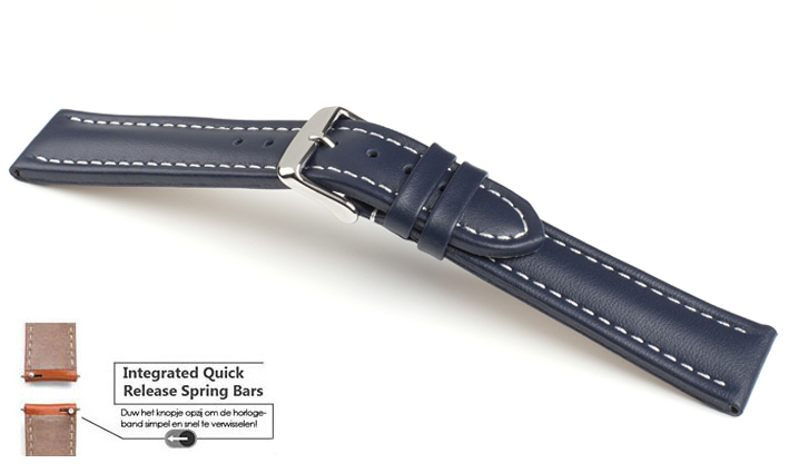 Horlogeband Basel WN donkerblauw | voor Samsung Gear 