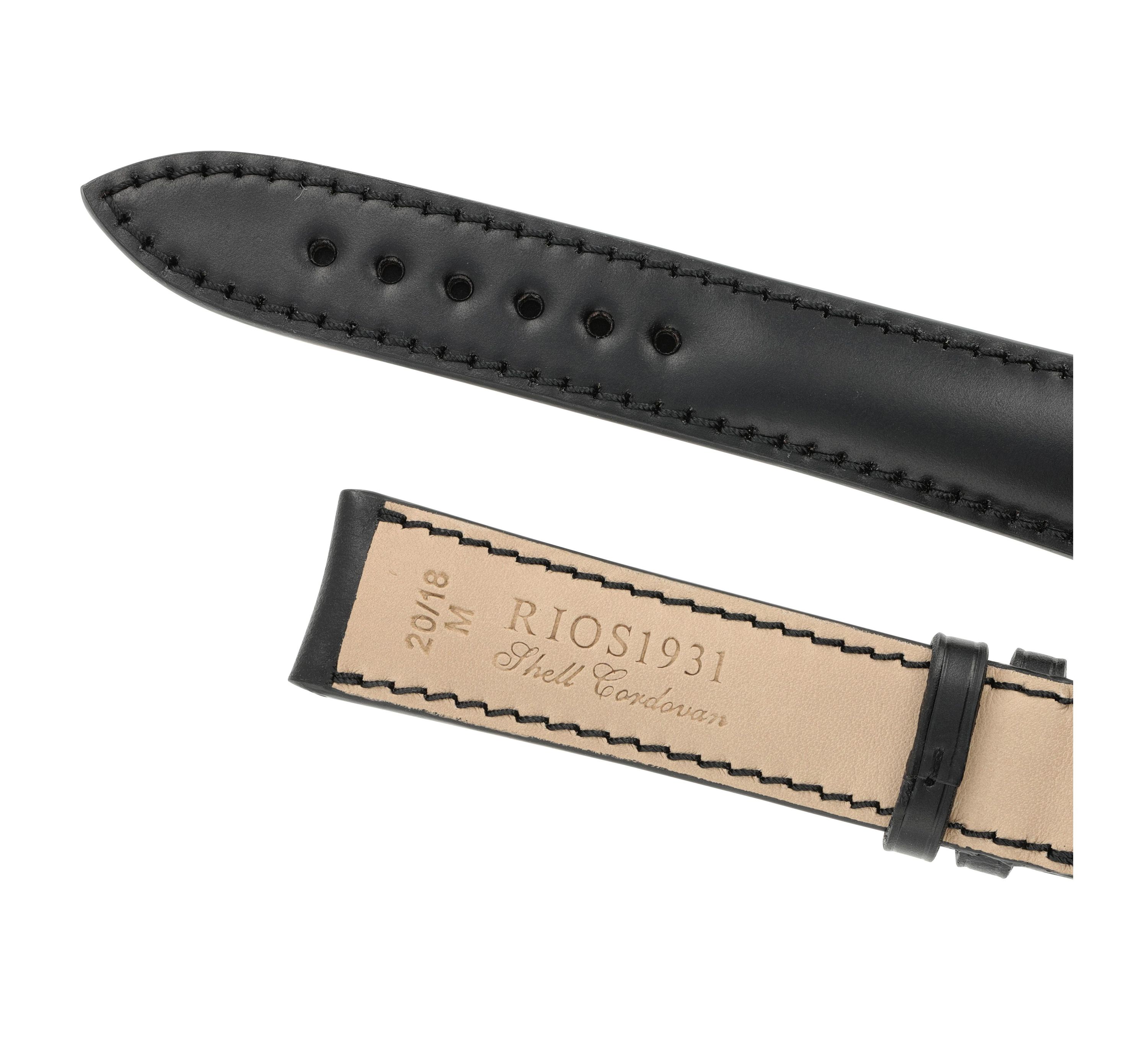 Horlogeband Chicago zwart | voor Montblanc