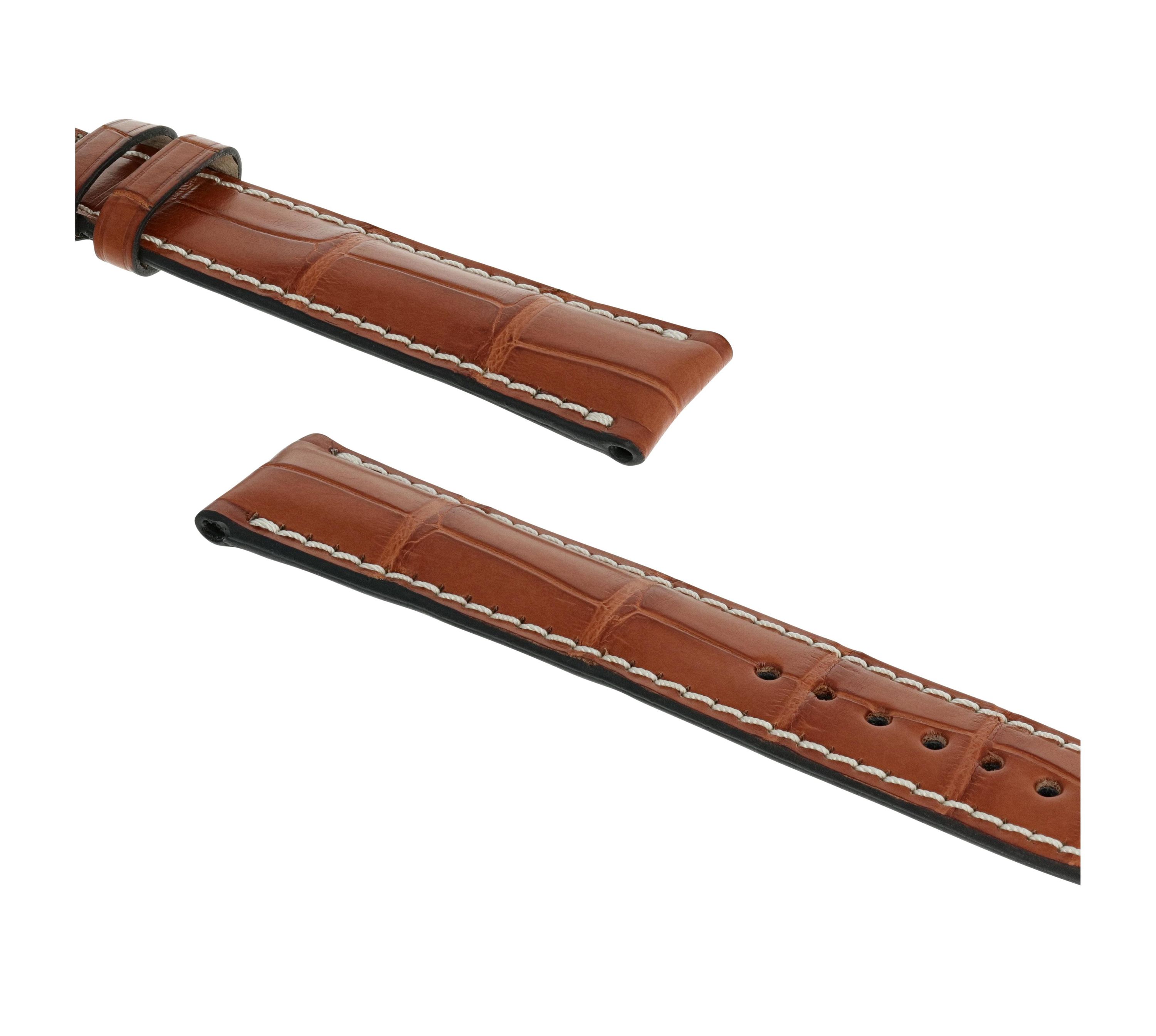 Horlogeband Connoisseur cognac | Voor Longines