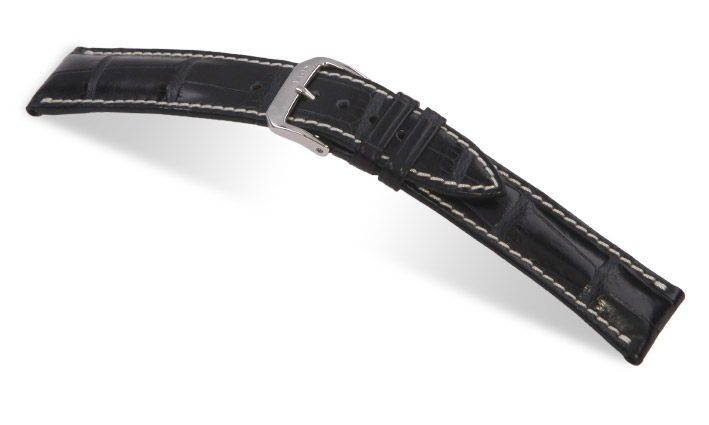Horlogeband Connoisseur donkerblauw | Voor Longines 