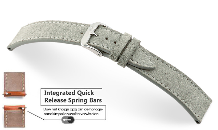 Horlogebandje Franklin grijs | voor Samsung Gear 