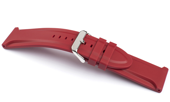 Horlogeband Silicone Jumbo rood | de Horlogebanden Specialist 