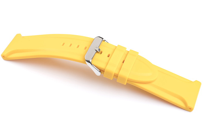 Horlogeband Silicone Jumbo geel | de Horlogebanden Specialist 