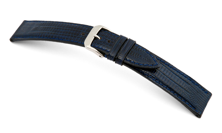 Horlogeband Brasil donkerblauw | voor Leer 
