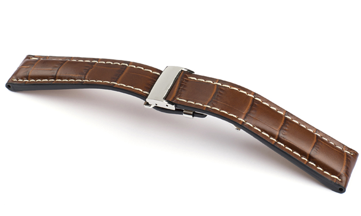 Horlogebandje Crosswind mahagoni | passend voor Breitling