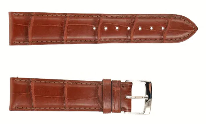 Horlogeband Alligator Classic havanna | voor Cartier