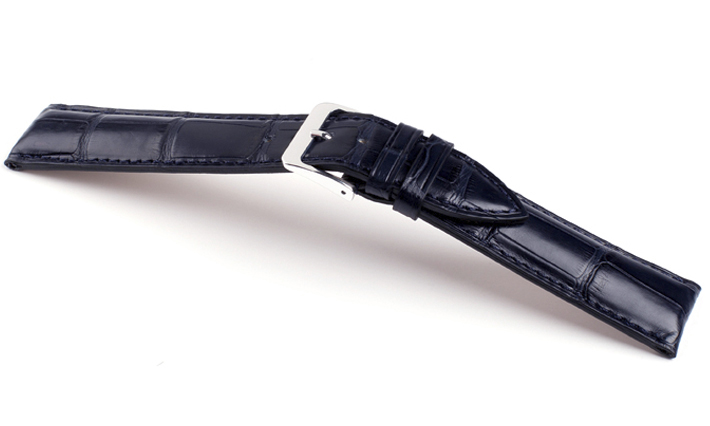 Horlogeband Alligator Classic donkerblauw | voor Eberhard
