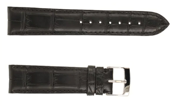 Horlogeband Alligator Classic zwart | voor Rolex