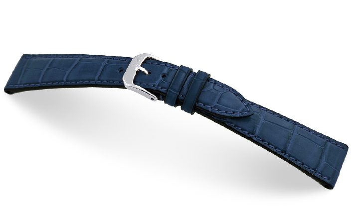 Horlogeband Geneve donkerblauw | de Horlogebanden Specialist 