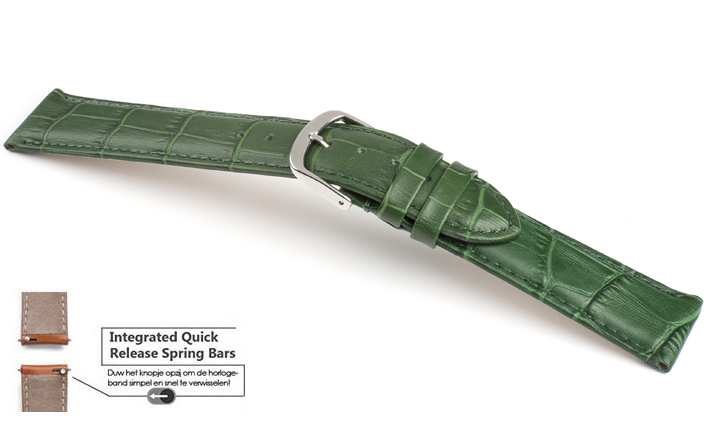 Horlogebanden Lausanne groen | voor Quick Release 